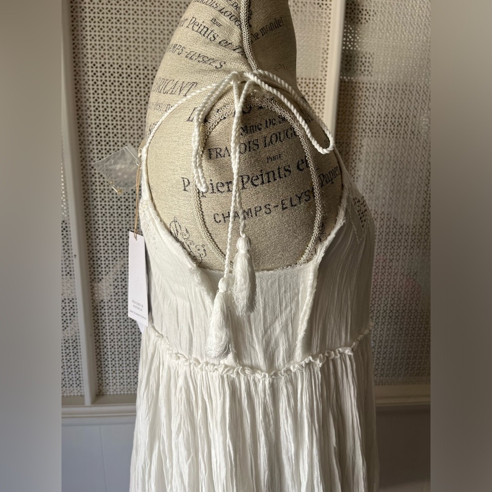 New Talisman Raja Dress Bohemian 💯 Cotton White - Picture 8 of 11